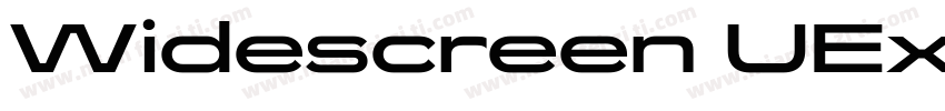 Widescreen UEx Blackl字体转换